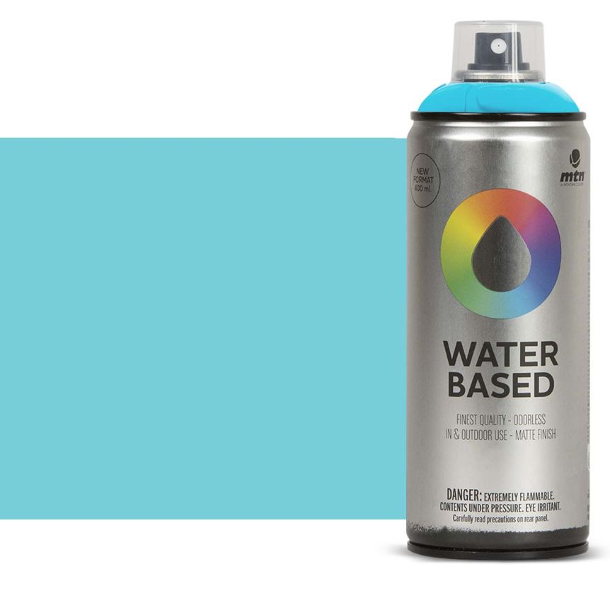 Montana Water Based Spray - Phthalo Blue Light, 400ml