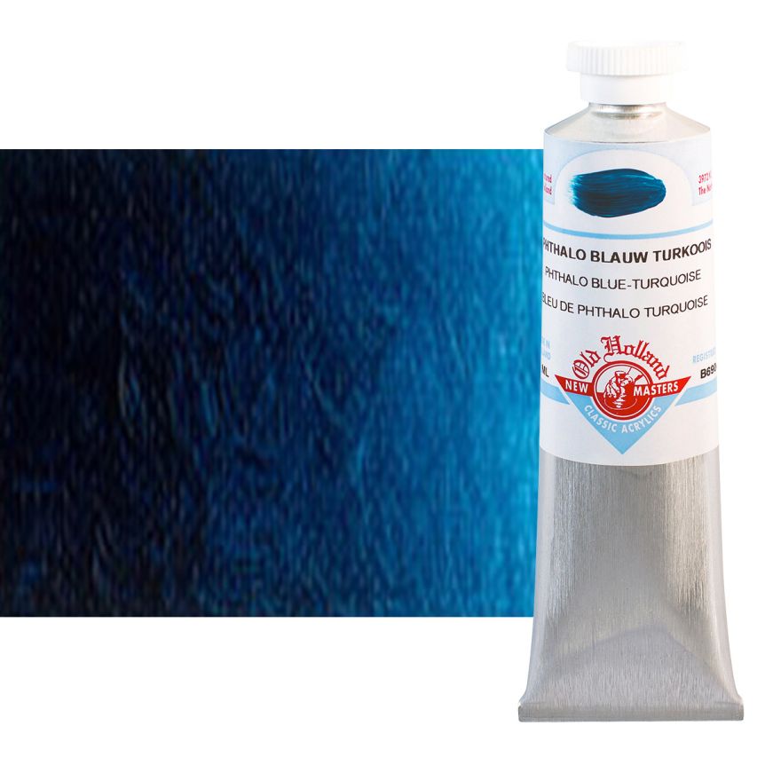 Old Holland New Masters Classic Acrylic Colors Phthalo Blue Turquoise 60 ml