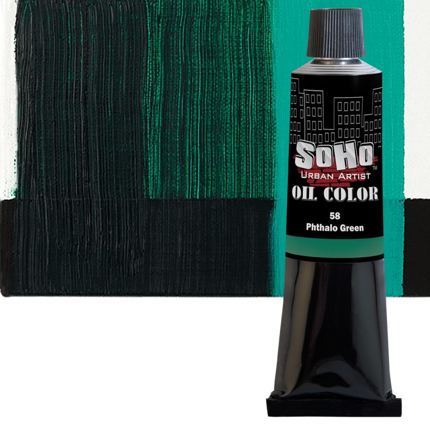 SoHo Artist Oil Color Phthalo Green 170ml Tube
