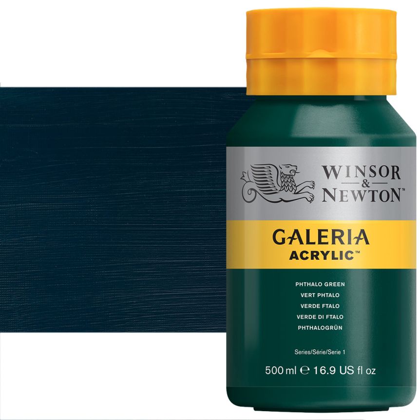 Winsor & Newton Galeria Flow Acrylic - Phthalo Green, 500ml