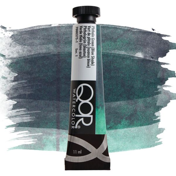QoR Watercolor 11ml Tube - Phthalo Green (Blue Shade)