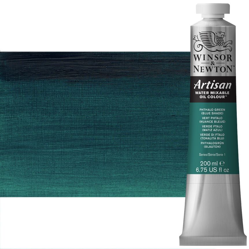 Winsor & Newton Artisan Water Mixable Oil Color - Phthalo Green Blue Shade,  200ml Tube