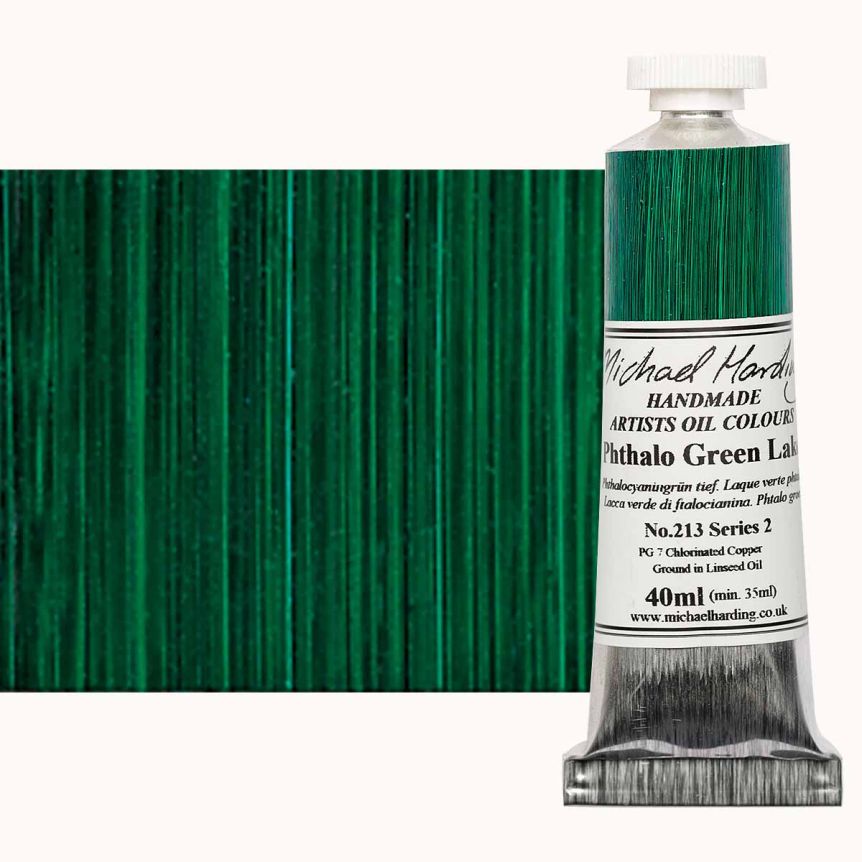Michael Harding Oil Color - Phthalocyanine Green Lake, 40ml Tube