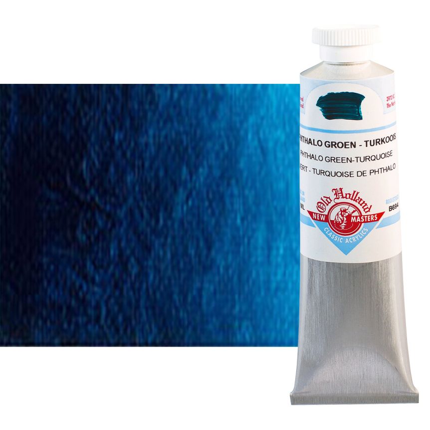 Old Holland New Masters Classic Acrylic Colors Phthalo Green Turquoise 60 ml