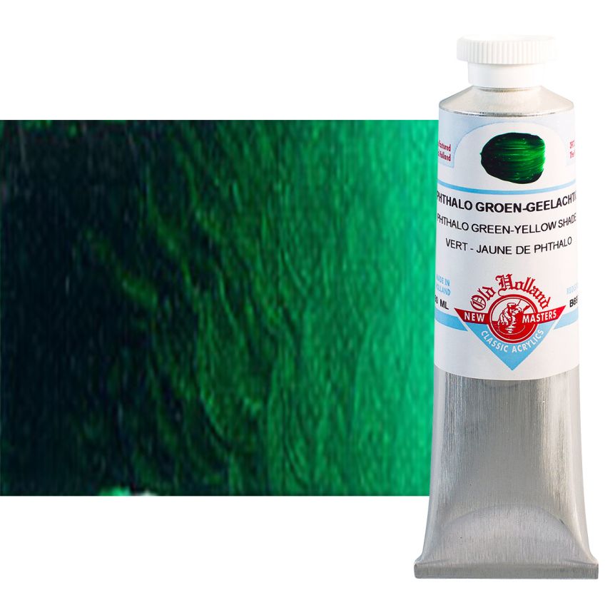 Old Holland New Masters Classic Acrylic Colors Phthalo Green (Yellow Shade) 60 ml