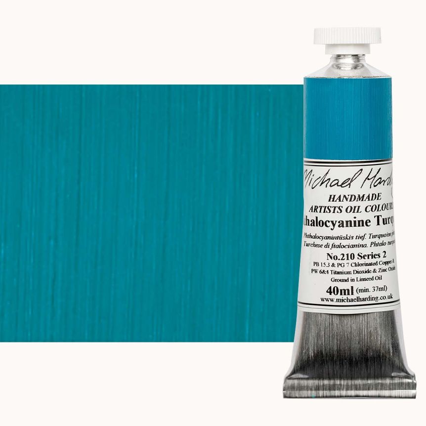 Michael Harding Oil Color - Phthalocyanine Turquoise, 40ml