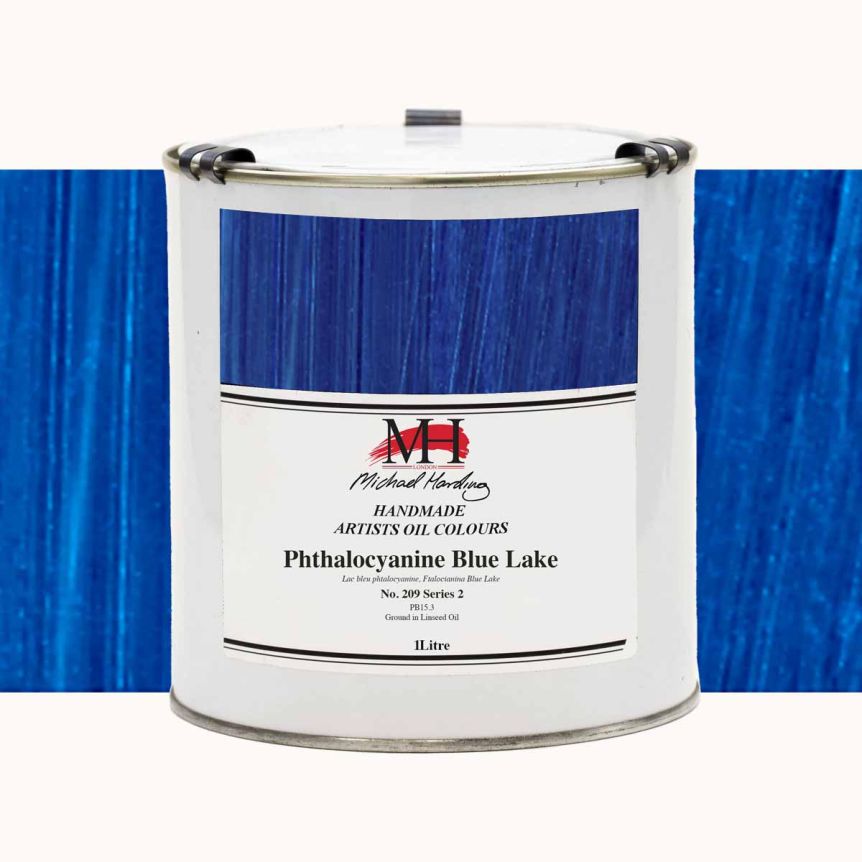 Michael Harding Oil Color - Phthalocyanine Blue Lake, 1 Liter Can