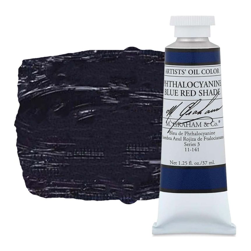 M. Graham Artist Oil Color 37ml - Phthalocyanine Blue Red Shade