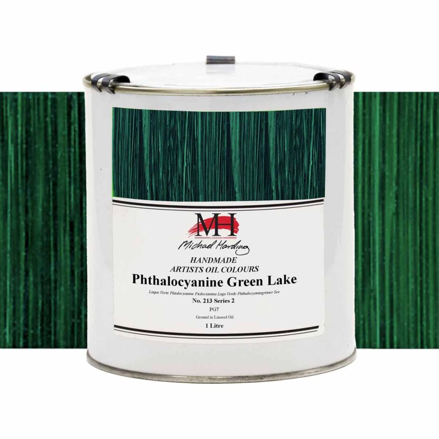 Michael Harding Oil Color - Phthalocyanine Green Lake, 1 Liter Can