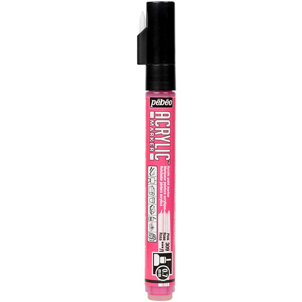 Pebeo Acrylic Marker .7mm - Pink
