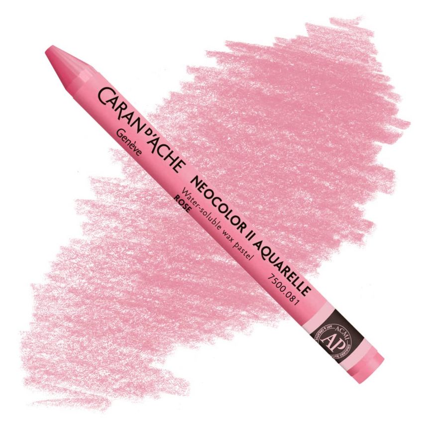 Caran d'Ache Neocolor II Water-Soluble Wax Pastels - Pink, No. 081