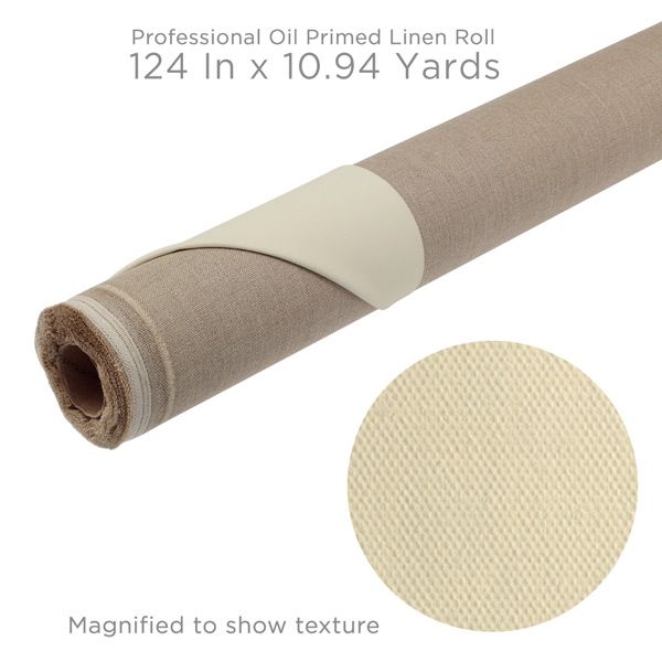 Primed Canvas Roll Painting, Canvas Linen Roll 10m