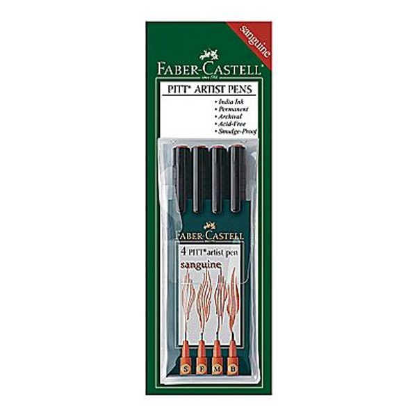 Pitt Natural Charcoal Pencils Blister of 3 Faber-Castell 