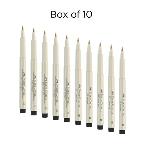 Faber-Castell Pitt Brush Pen Box of 10 No. 270 - Warm Grey 1
