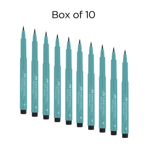 Faber-Castell Pitt Brush Pen Box of 10 No. 156 - Cobalt Green 