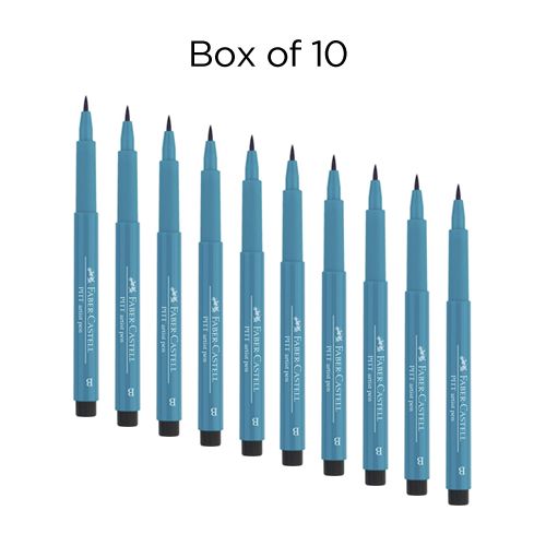 Faber-Castell Pitt Brush Pen Box of 10 No. 153 - Cobalt Turquoise
