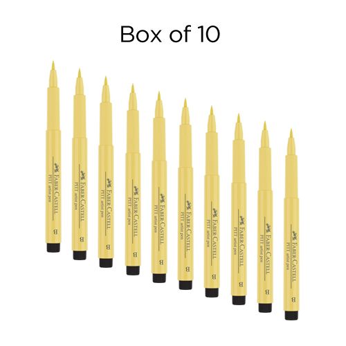 Faber-Castell Pitt Brush Pen Box of 10 No. 108 - Dark Cadmium Yellow