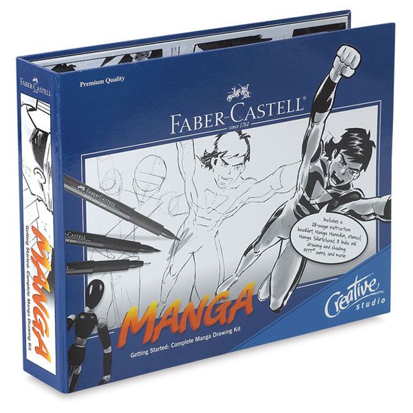 Faber-Castell Pitt Getting Started Manga Gift Set - Black/Grey