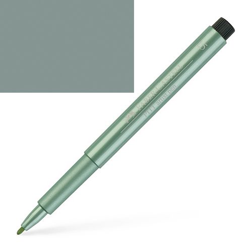 Faber-Castell Pitt Artist Pen 1.5 mm Bullet Individual - Green Metallic