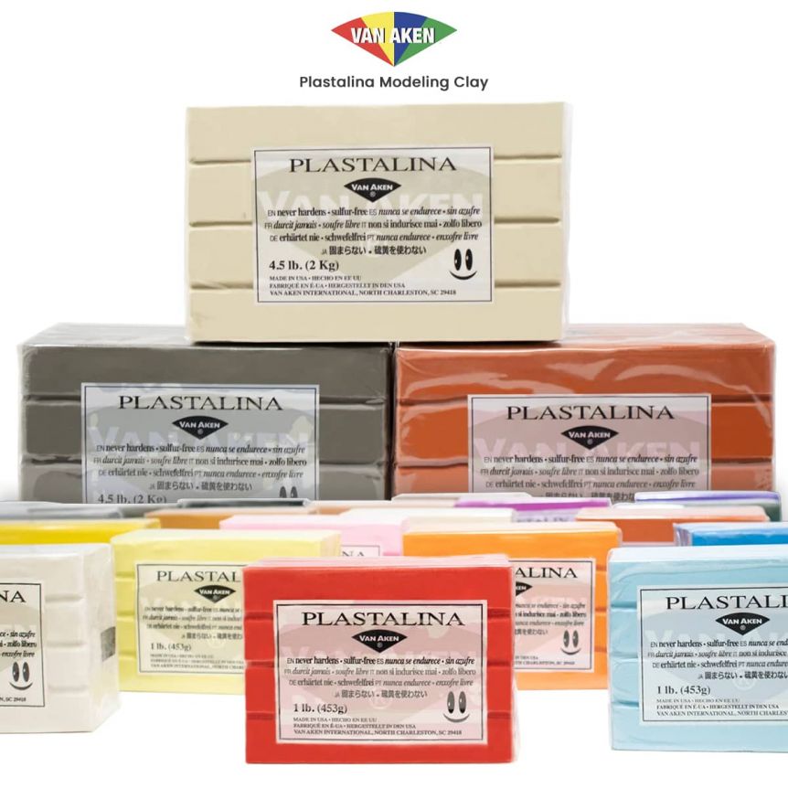 Van Aken Plastalina Modeling Clay 1lb & 4.5lb's