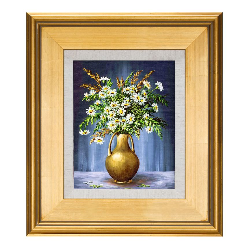 Elegant Plein Aire Gold Frames with Linen Liner