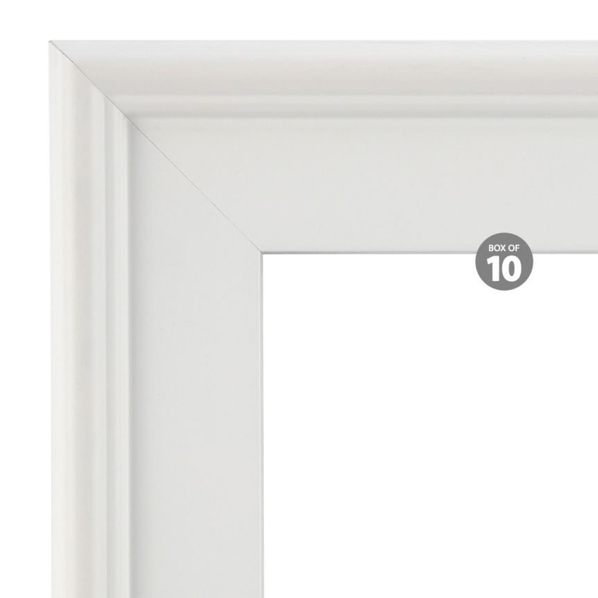 Plein Air Style Frame, White 6"x6" - Box of 10 