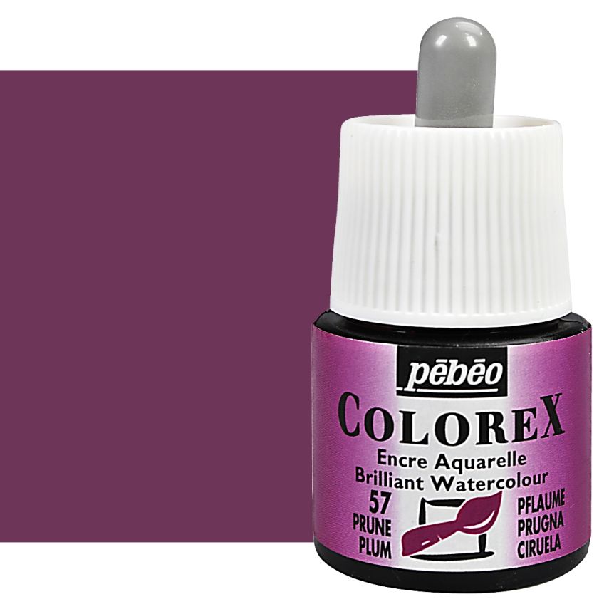 Pebeo Colorex Watercolor Ink Plum, 45ml