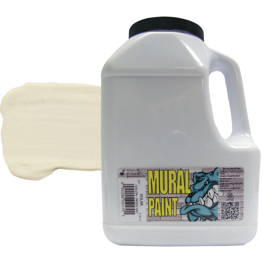 Chroma Acrylic Mural Paint - Polar, Gallon Jug