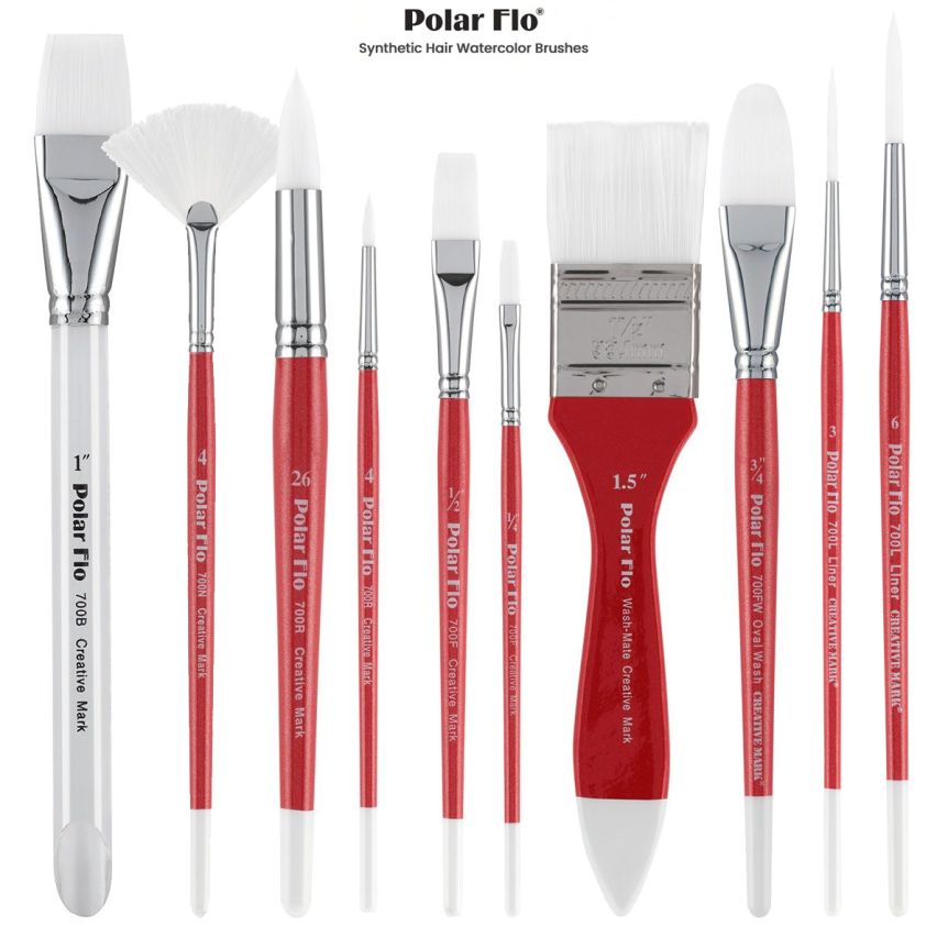 Creative Mark Polar-Flo Watercolor Synthetic Brushes