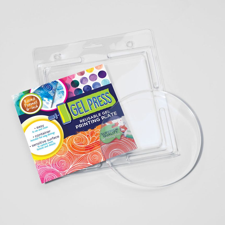 Gel Press Reusable Gel Printing Plate Circular 6"