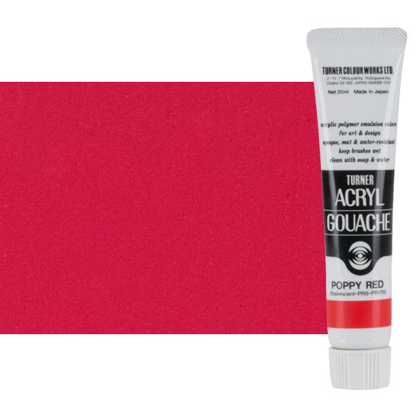 Turner Artist Acryl Gouache - Poppy Red, 20ml