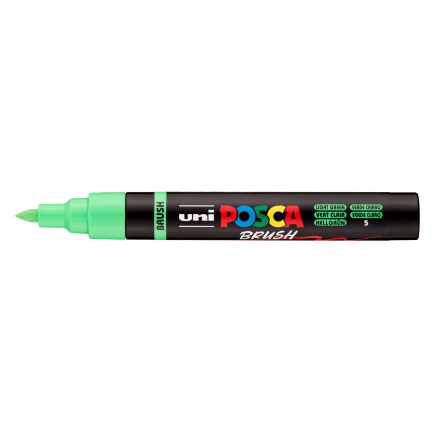 Posca Acrylic Paint Marker 1-4 mm Pointed Brush Tip, Light Green