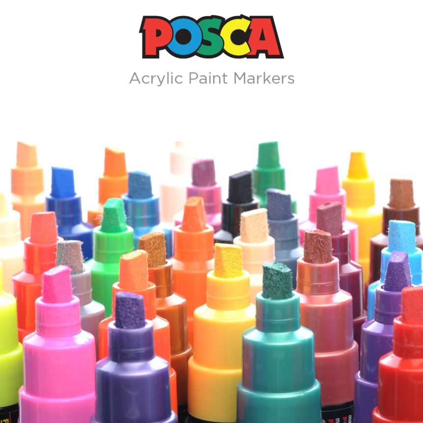 Posca Acrylic Paint Broad Tip Markers