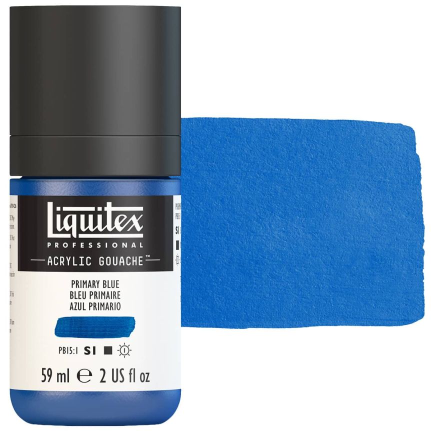 Liquitex Professional Acrylic Gouache - Primary Blue, 2oz Bottle