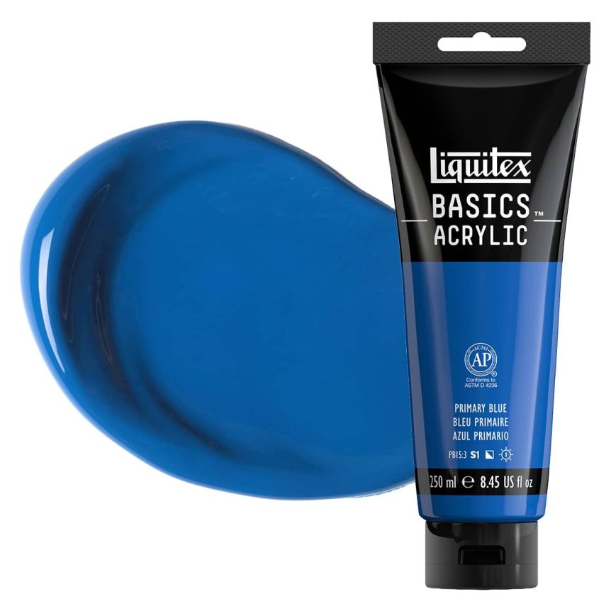 Liquitex Basics Acrylic Paint - Primary Blue, 400ml Bottle