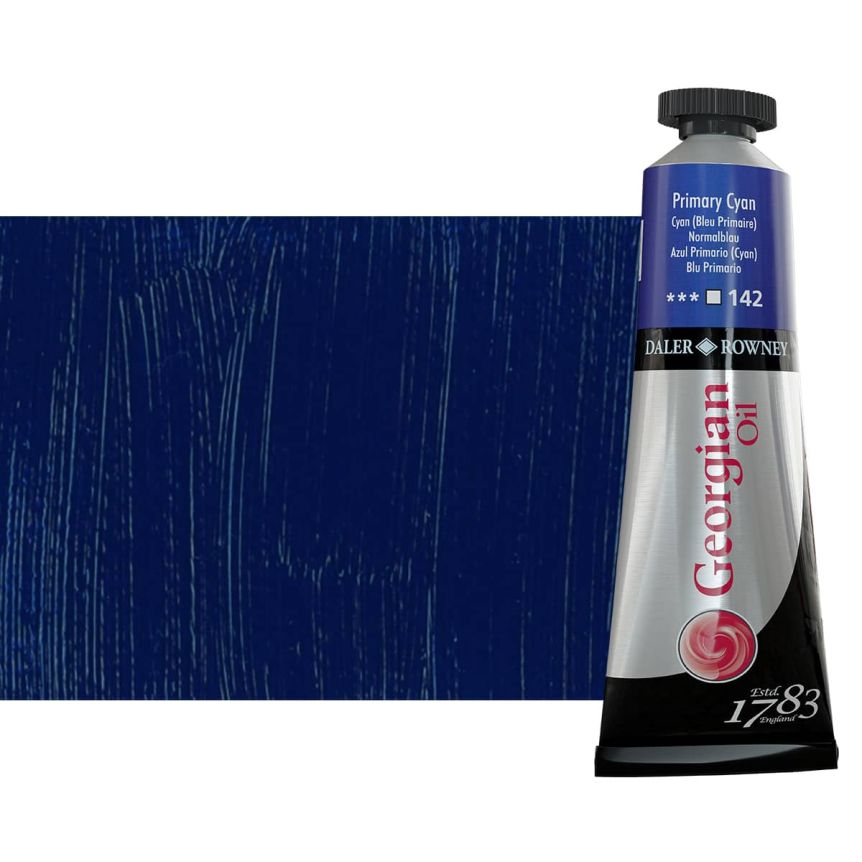 Daler-Rowney Georgian Oil Color 38ml Tube - Primary Cyan