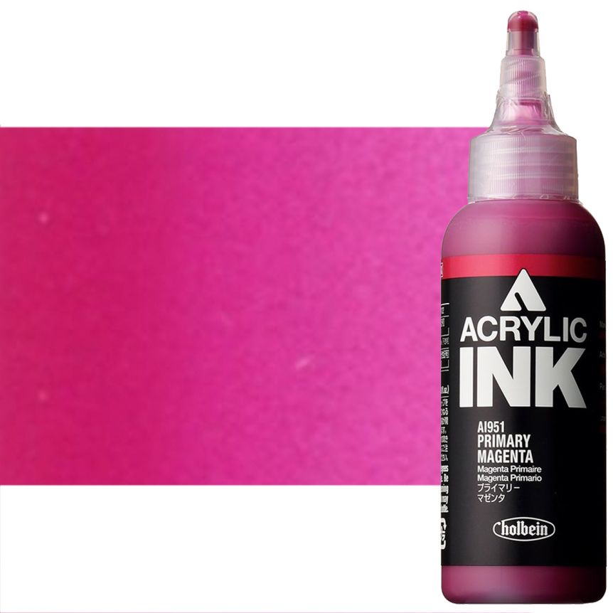 Holbein Acrylic Ink - Primary Magenta, 100ml
