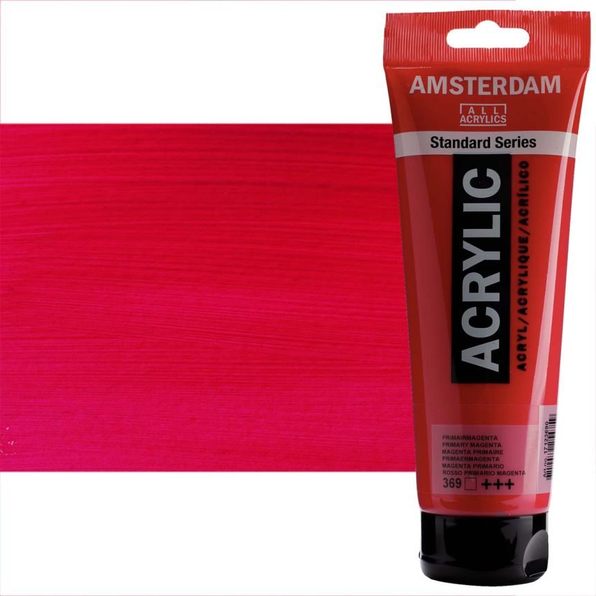 Amsterdam Standard Series Acrylic Paint - Primary Magenta, 250ml Tube