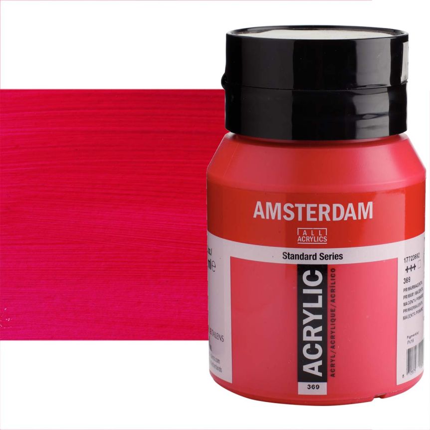 Amsterdam Standard Series Acrylic Paint - Primary Magenta, 500ml Jar