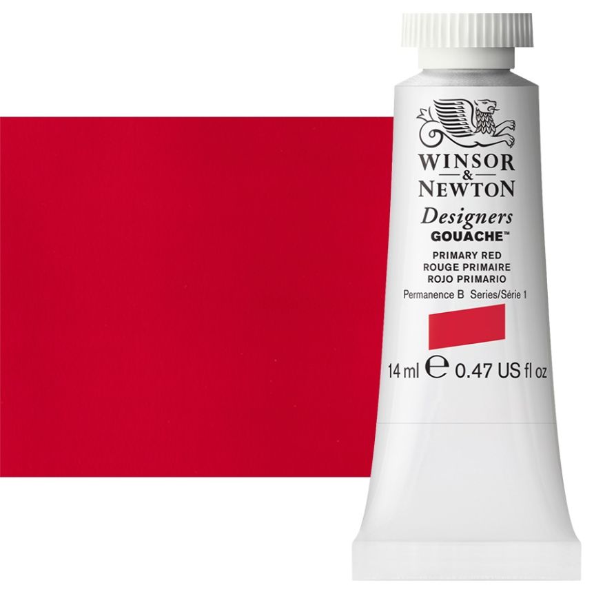Winsor & Newton Designers Gouache 14ml Tube - Primary Red