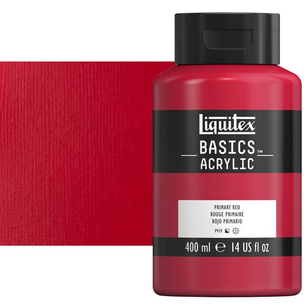Liquitex Basics Acrylics 400ml Primary Red