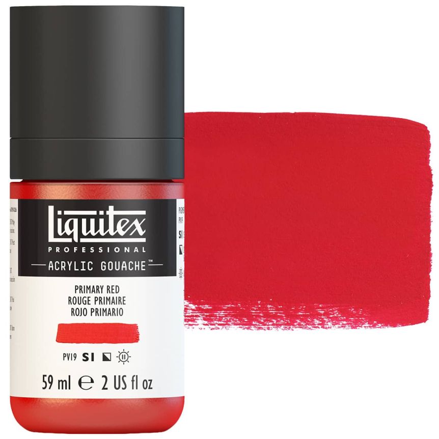 Liquitex Professional Acrylic Gouache - Primary Red, 2oz Bottle