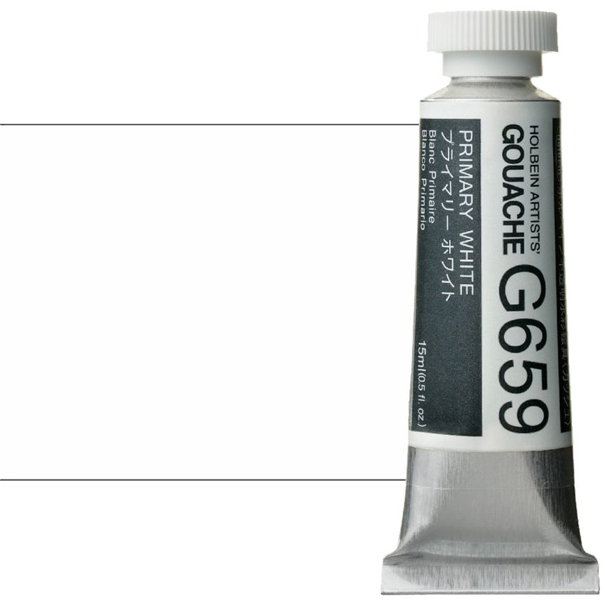 Holbein Artists' Gouache - Primary White, 15ml Tube