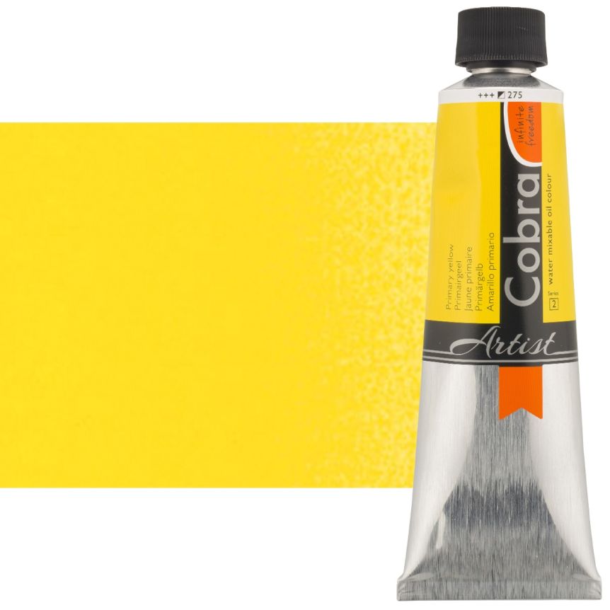 Cobra Water-Mixable Oil Color 150ml Tube - Primary Yellow