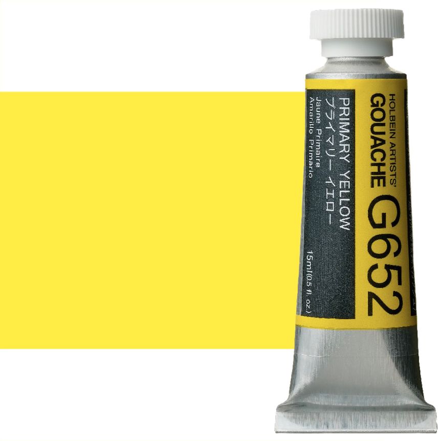 Holbein Artists' Gouache - Primary Yellow, 15ml Tube