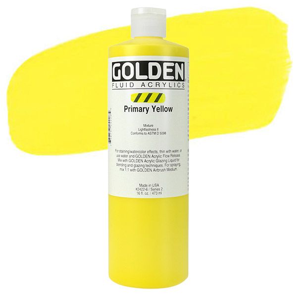 Golden : Fluid : Acrylic Paint : 473ml (16oz) : Primary Magenta