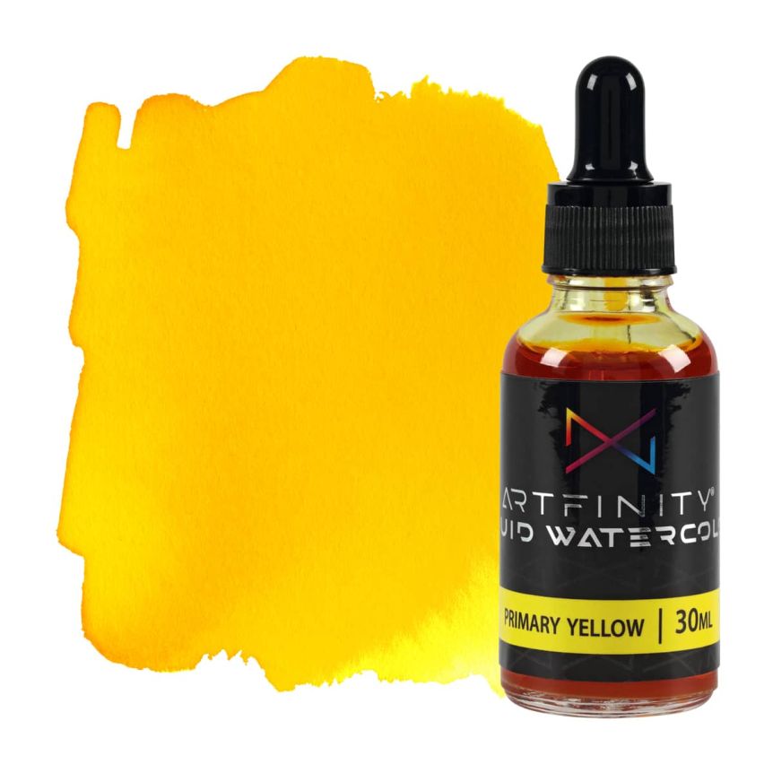 Artfinity Liquid Watercolor - Primary Yellow, 30ml Bottle