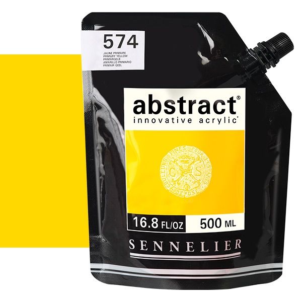 Sennelier Abstract Acrylic Primary Yellow 500ml