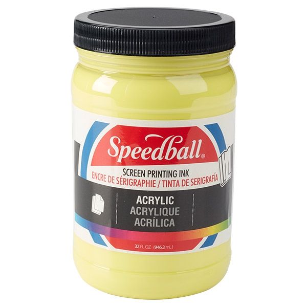 Primrose Yellow 32oz Jar Speedball Acrylic Screen Printing Ink 