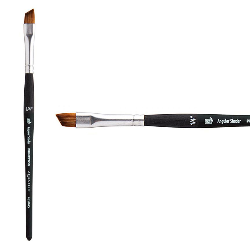 Princeton Aqua-Elite Series 4850 Synthetic Kolinsky Sable Brush 1/4" Angle Shader